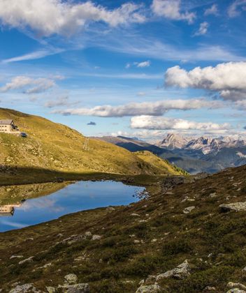 Der Radlsee auf der Feldthurner Alm