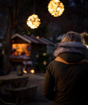 The Christmas Market in Klausen by night